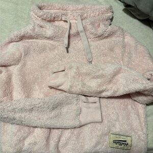 Hollister Women's Soft Pink Cowl Neck Sweater